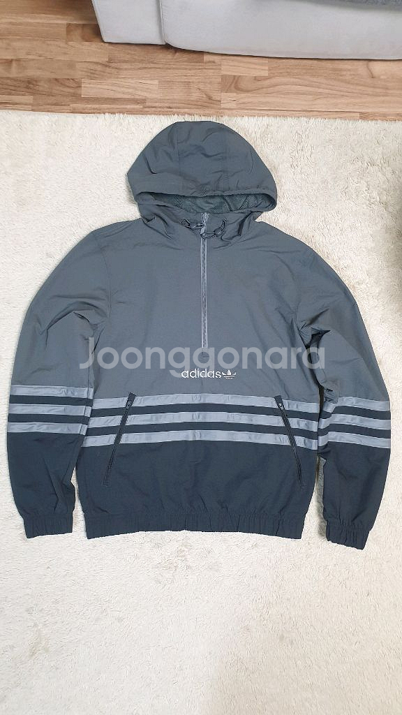 [여성S] 정품 아디다스 아노락 바람막이 완전새것 무배--0
