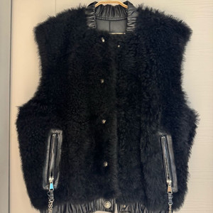 승뮤즈 리얼 램스킨 양털 베스트