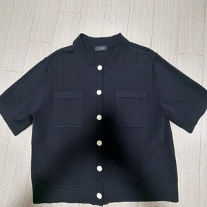 타임 반팔 니트