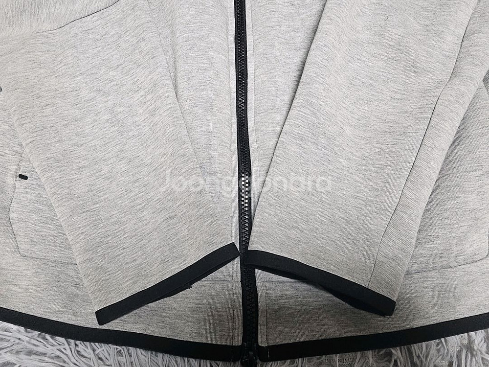 나이키 테크 플리스 후드집업 L 회색--3