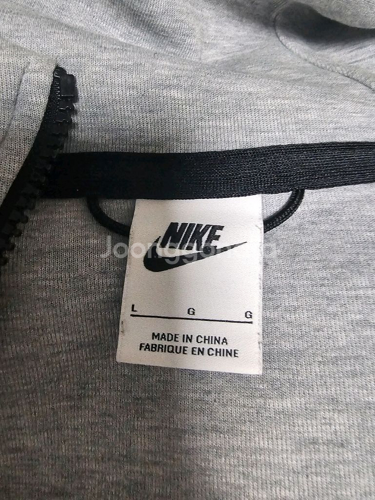 나이키 테크 플리스 후드집업 L 회색--2