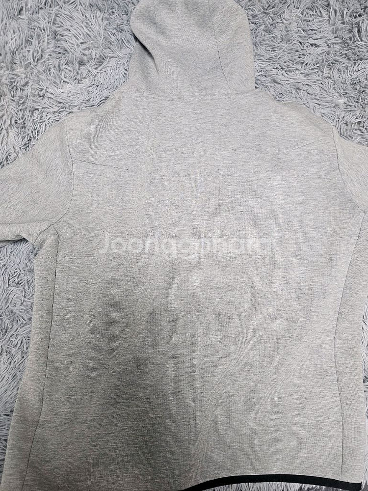 나이키 테크 플리스 후드집업 L 회색--1