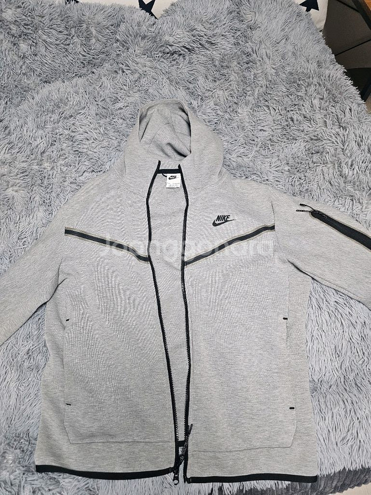 나이키 테크 플리스 후드집업 L 회색--0
