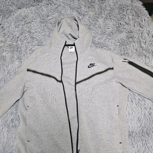나이키 테크 플리스 후드집업 L 회색