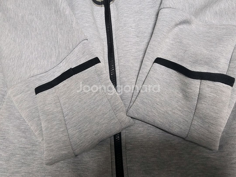 나이키 테크 플리스 후드집업 L 회색--4