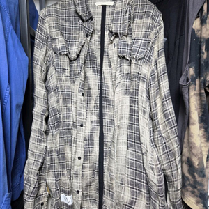 [M] 오프화이트 린넨 셔츠 자켓