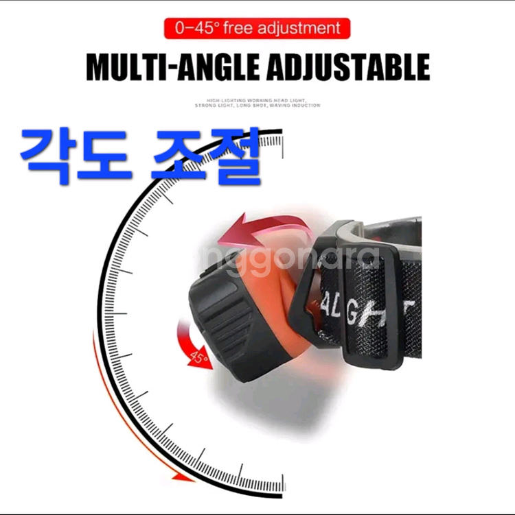 충전식LED 헤드라이트 6가지 조명 모드 COB 충전식--1