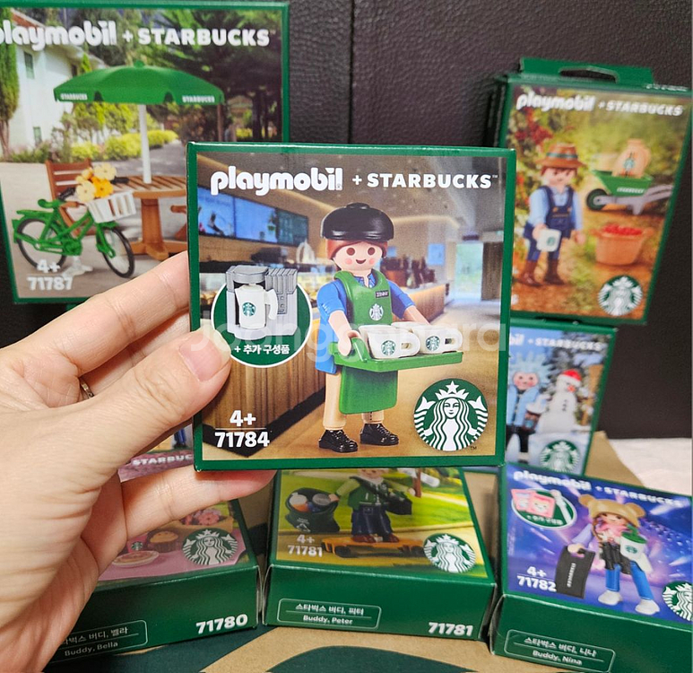 미개봉&택포]스타벅스 24 버디 플레이모빌 9종 풀세트--2