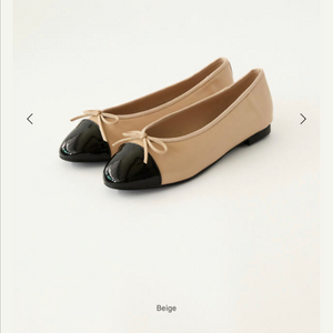 시에 sie 벨라 리본 플랫 슈즈 베이지 245 새상품