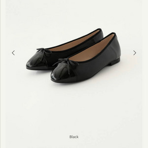 시에 sie 벨라 리본 플랫 슈즈 블랙 245 새상품