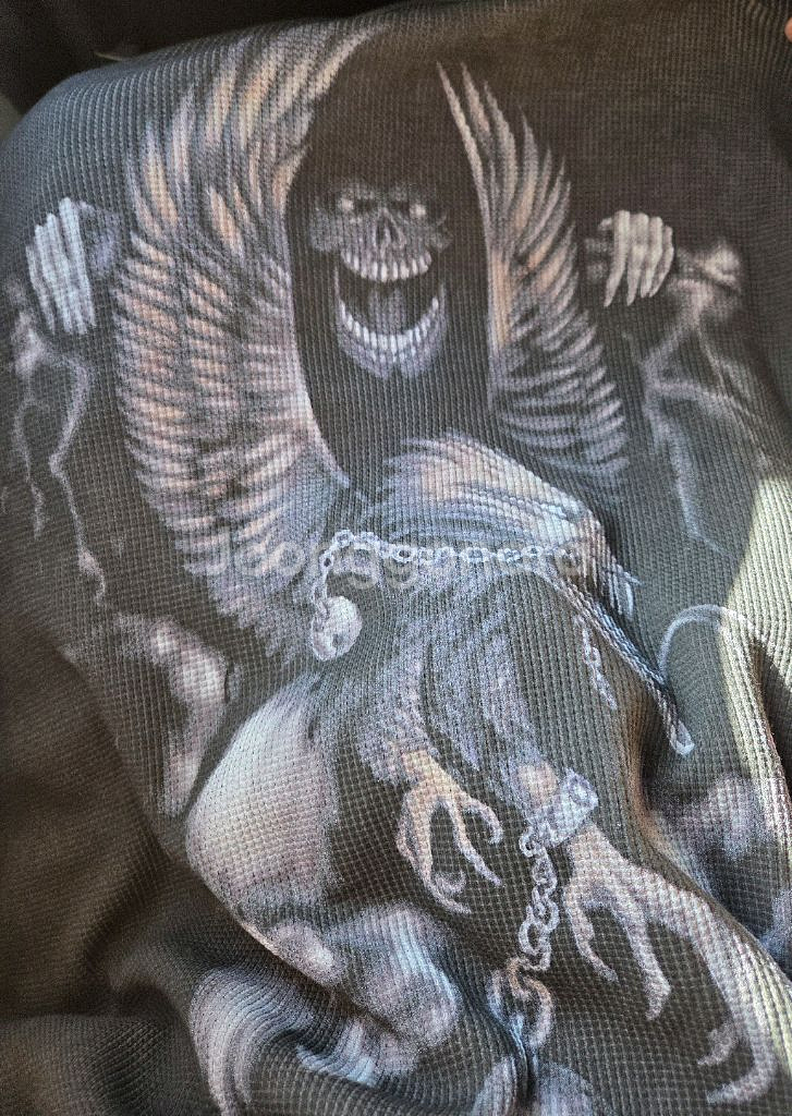 [L] 트래비스 스캇 내한 콘서트 MD 머천 블랙 롱슬--2