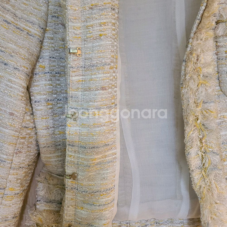 새상품 지고트 얇은 트위드 자켓 날씬55--4