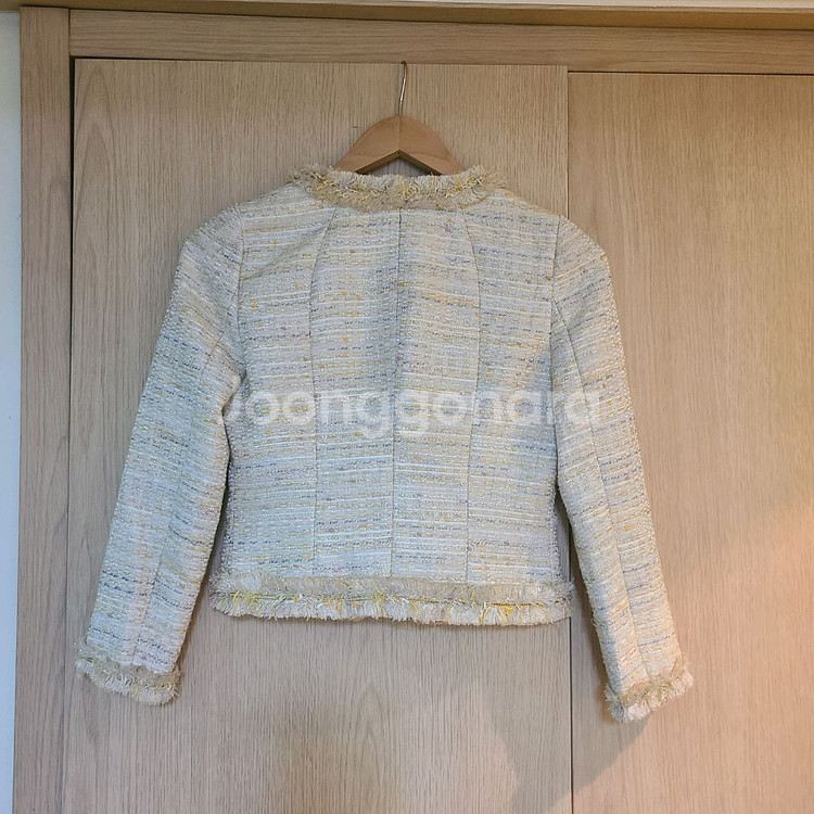 새상품 지고트 얇은 트위드 자켓 날씬55--6