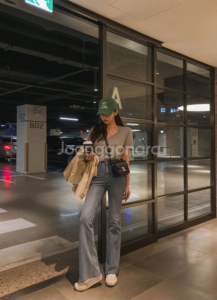 메이빈스 부츠컷 청바지 데님 팬츠--3