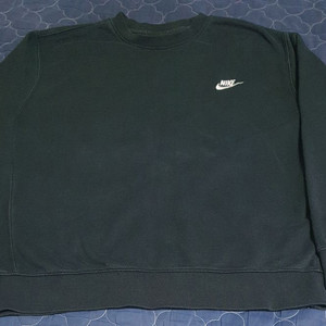 나이키 클럽 기모 긴팔 티셔츠 블랙 (2XL)