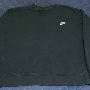 나이키 클럽 기모 긴팔 티셔츠 블랙 (2XL)
