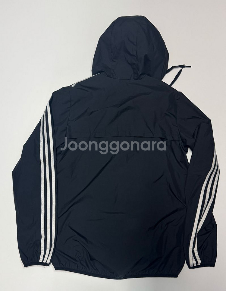 아디다스 에센셜 우븐 윈드브레이커 후드 바람막이--1
