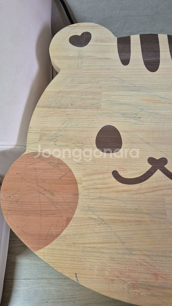 돗투돗.뉴노멀가구 편백나무 유아 원목책상+원목스툴 일괄--5