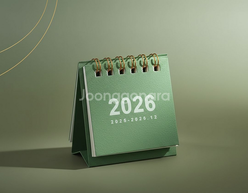 2026년 포인트 탁상 미니 달력 새상품 3종색상--6