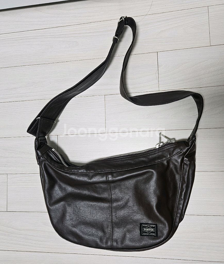 요시다포터 프리스타일 숄더백 다크브라운 스몰--0