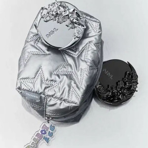 네이밍 실버 파우치+헤어핀