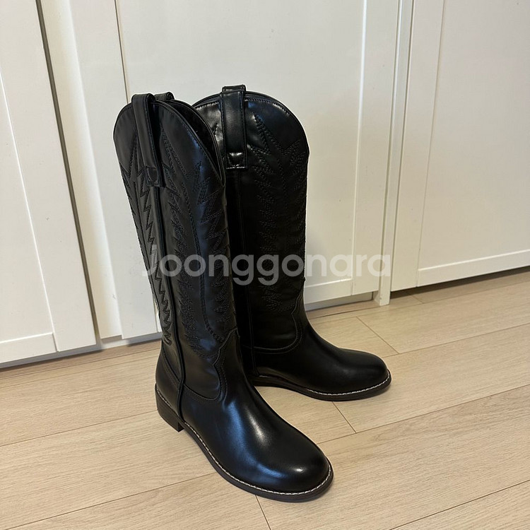 230-235 웨스턴롱부츠 블랙--1