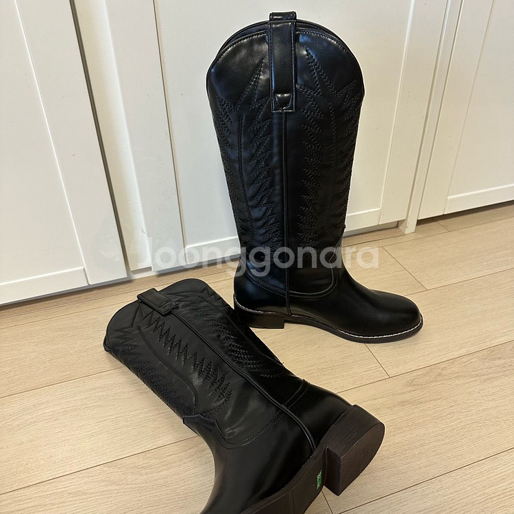 230-235 웨스턴롱부츠 블랙--2