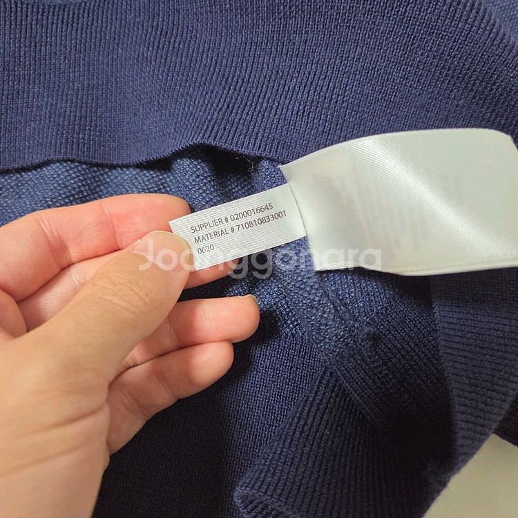 폴로 랄프로렌 워셔블 메리노 울 카라 니트 M 네이비--3