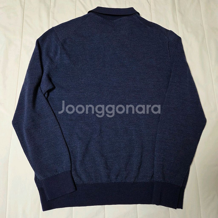 폴로 랄프로렌 워셔블 메리노 울 카라 니트 M 네이비--5