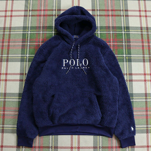 폴로 랄프로렌 양털 후리스 후드티 티셔츠 네이비 L