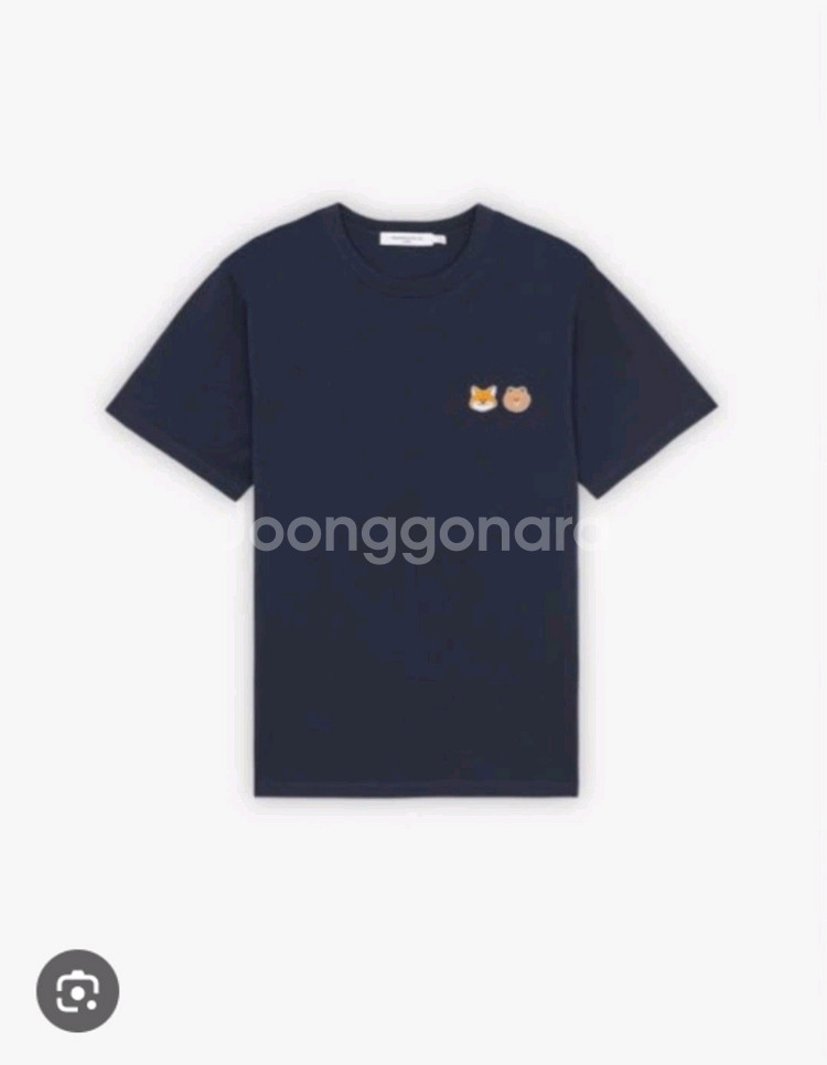 정품 메종키츠네 X 라인 콜라보 사이즈L 세탁완료--3