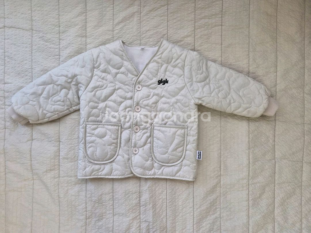 glgk 누빔 로고 자켓 120--0