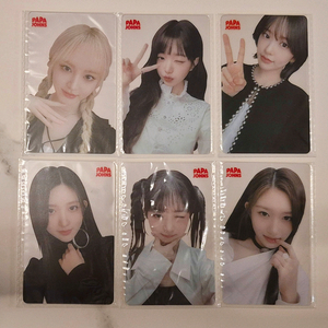 (미개봉 일괄) 아이브 파파존스 포카 총 6종 한정판