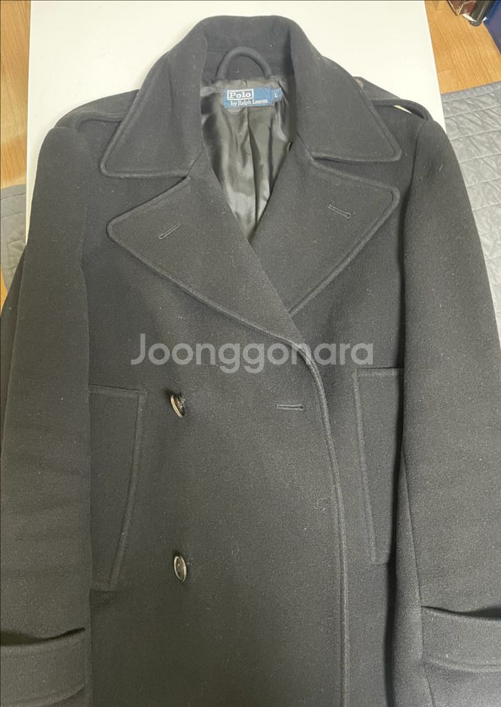 폴로 반코트 피코트 블랙 L 100~105 사이즈--3