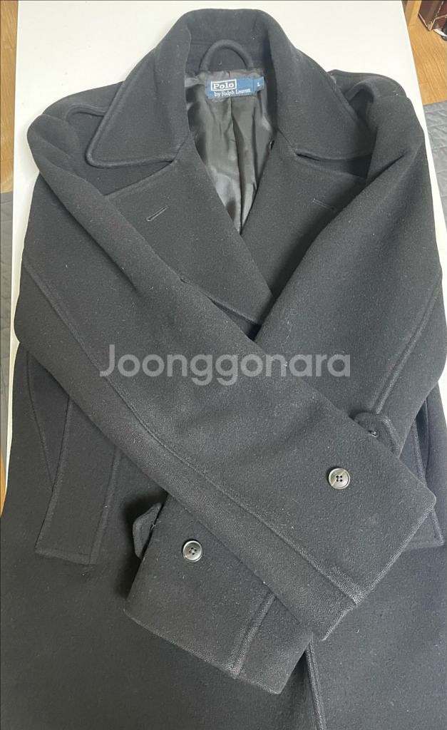 폴로 반코트 피코트 블랙 L 100~105 사이즈--4