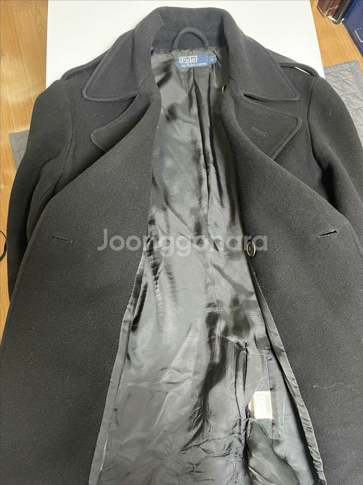 폴로 반코트 피코트 블랙 L 100~105 사이즈--2