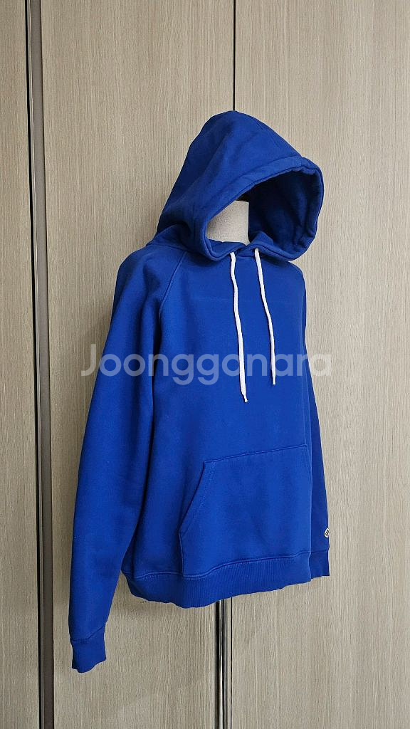 Acover 코발트 블루 기모후드티 (M)--3