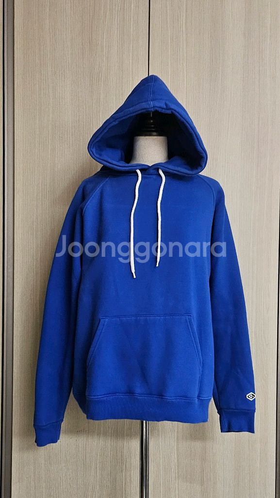 Acover 코발트 블루 기모후드티 (M)--1