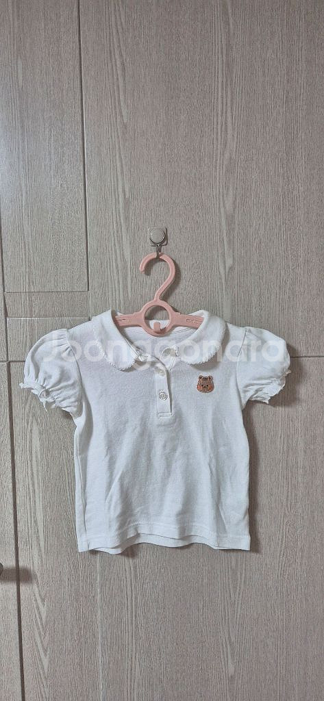 [거의새것]돗투돗 둥카 반팔 카라티+프릴 청반바지 일괄--0