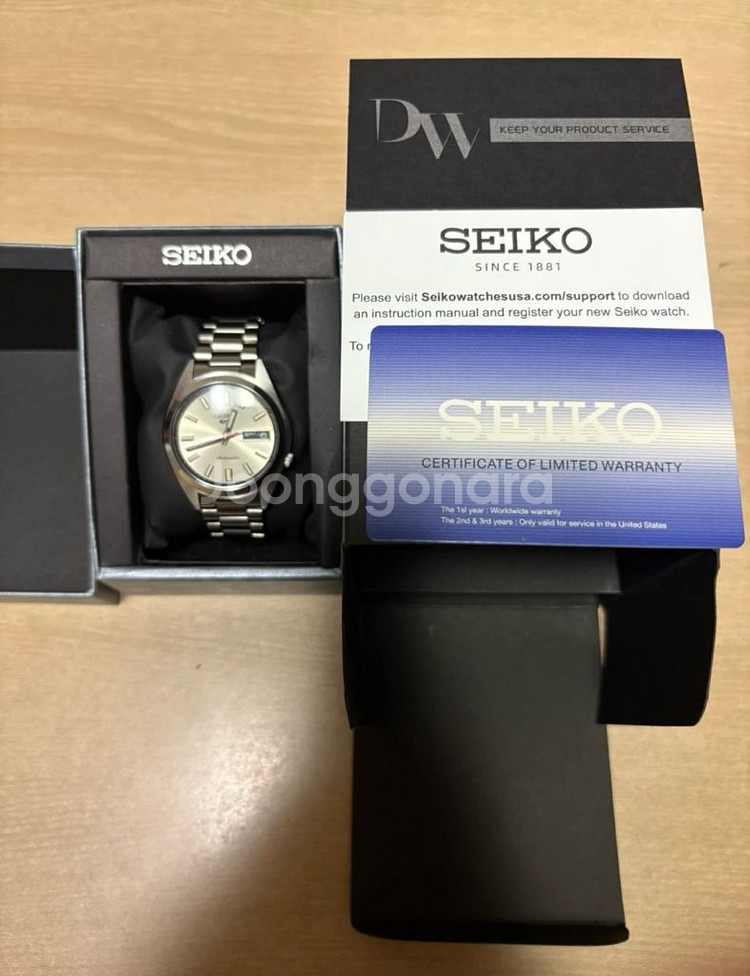 세이코5 오토매틱 SRPK91K1--0