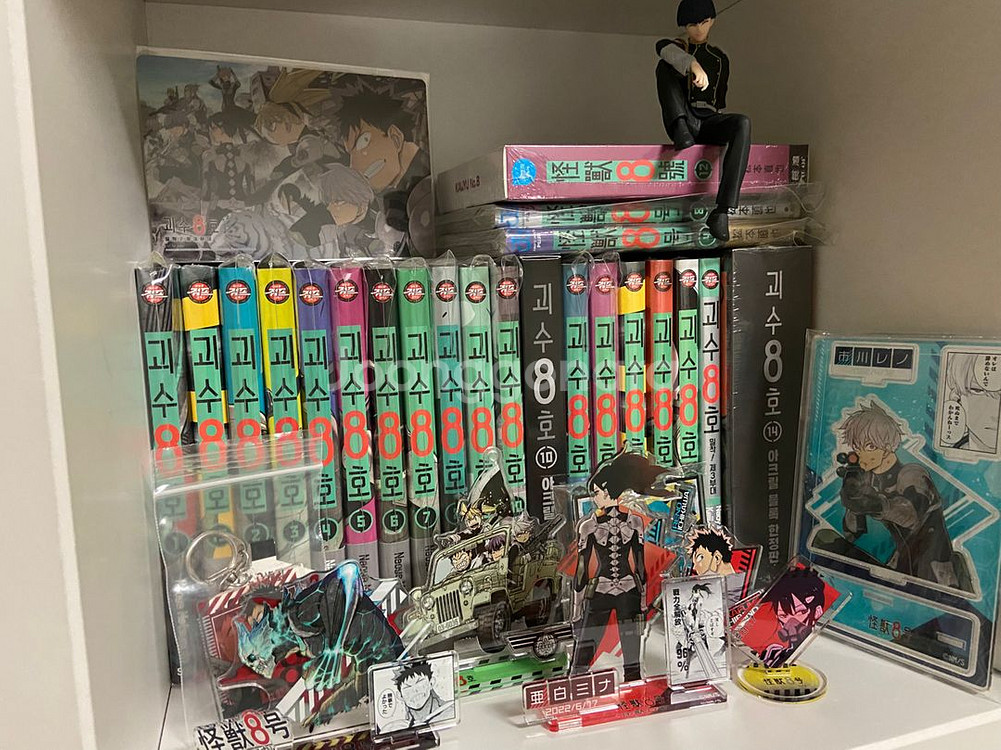 괴수8호 1~15권 만화책, 미나 레노 디오라마 일괄--0