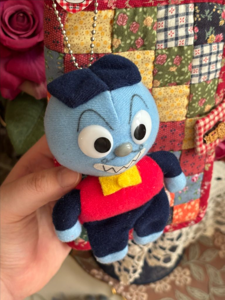 일본고전애니 난다난다니얀다 고전인형키링 빈티지인형호빵맨 빈티지토이 y2k일본장난감 고전완구--1