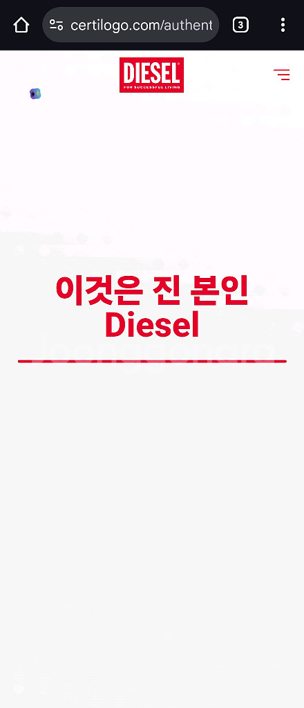 디젤 s topper 후드 L사이즈--2