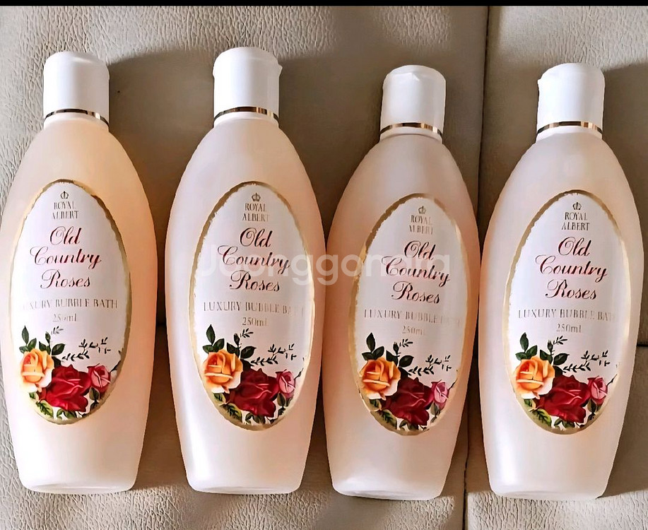 브랜드로얄알버트/올드컨트리로즈버블바디워시 4개일괄판매--0