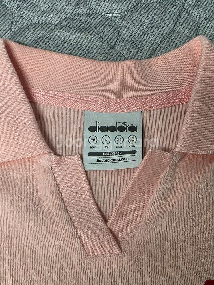 디아도라 카리나 테리 카라반팔 하프팬츠 핑크 세트--1