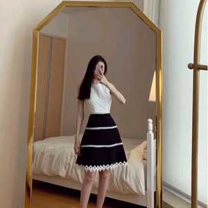 아일렛 플레어 드레스 원피스 하객룩 소개팅룩(S)