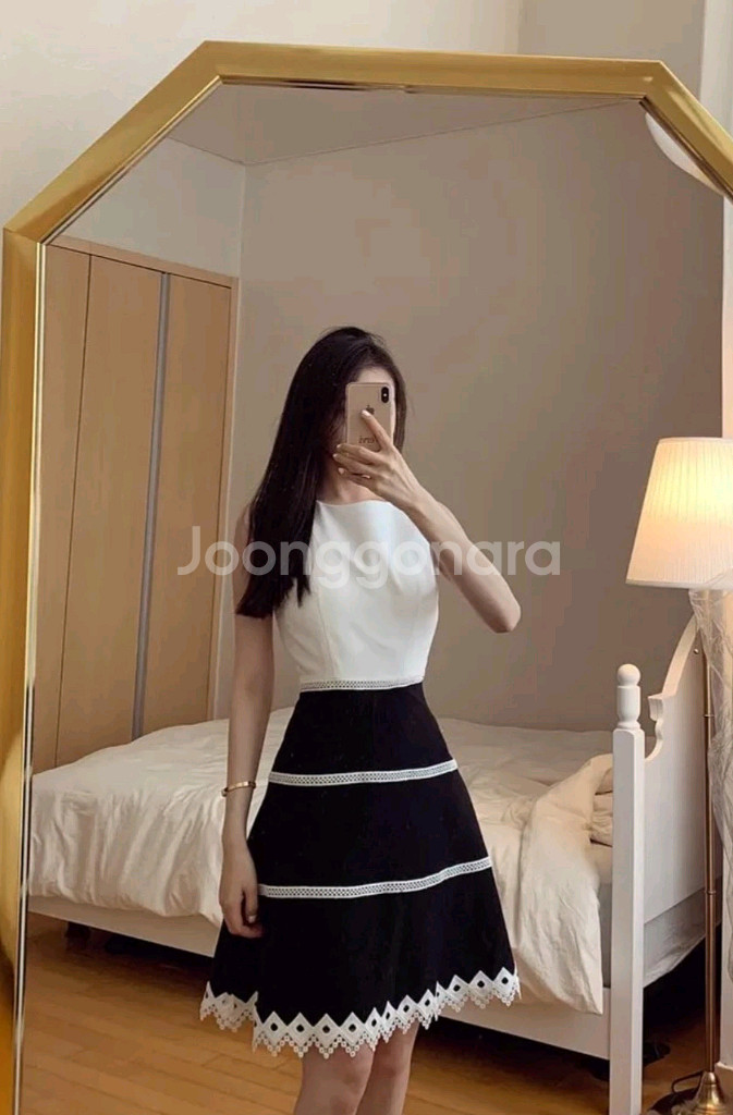 아일렛 플레어 드레스 원피스 하객룩 소개팅룩(S)--2