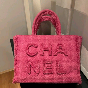 샤넬 트위드 토트백