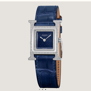 에르메스 H아워 블루 다이아 스몰 시계