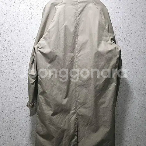 L) 자라 베이지 더블 브레스트 하이테크트렌치코트--2